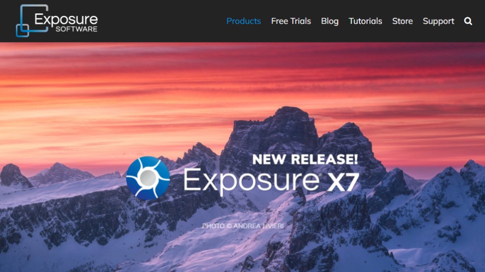 Website screenshot for Exposure