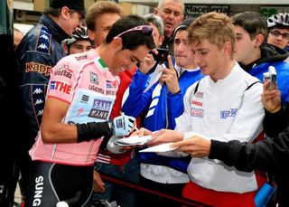 Alberto has his head firmly focused on having the maglia rosa in two weeks time.