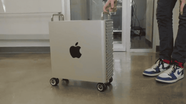 mac tower computer with wheels