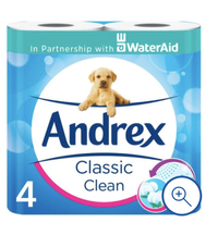 Andrex Toilet Tissue Classic Clean White 4 Roll | £2.50 at Tesco