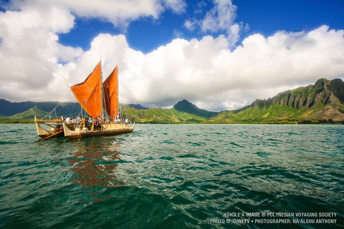 This 62-foot-long double-hulled canoe is set to complete its round-the-world voyage this week.