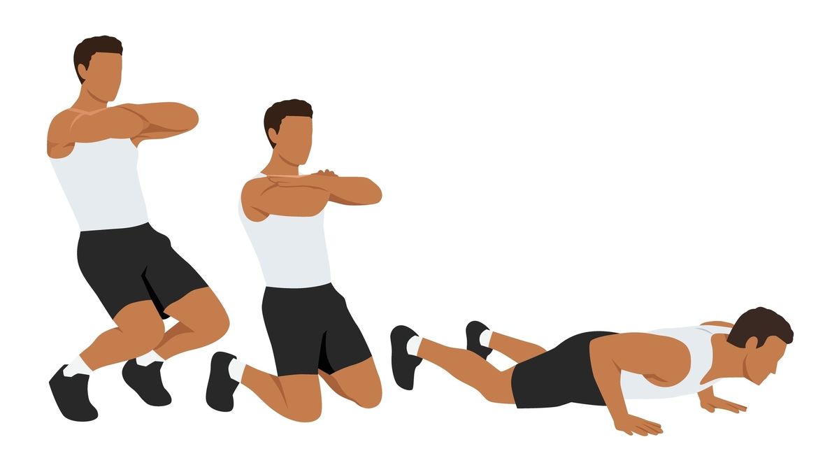 Vector male performing Nordic hamstring curl