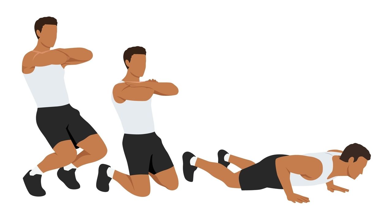 Vector male performing Nordic hamstring curl