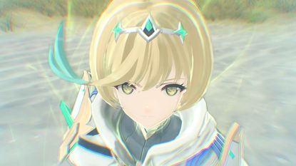 Xenoblade Chronicles 3 &ndash; Nintendo Switch 2 Edition screenshot shows Shimmer, a new hero.