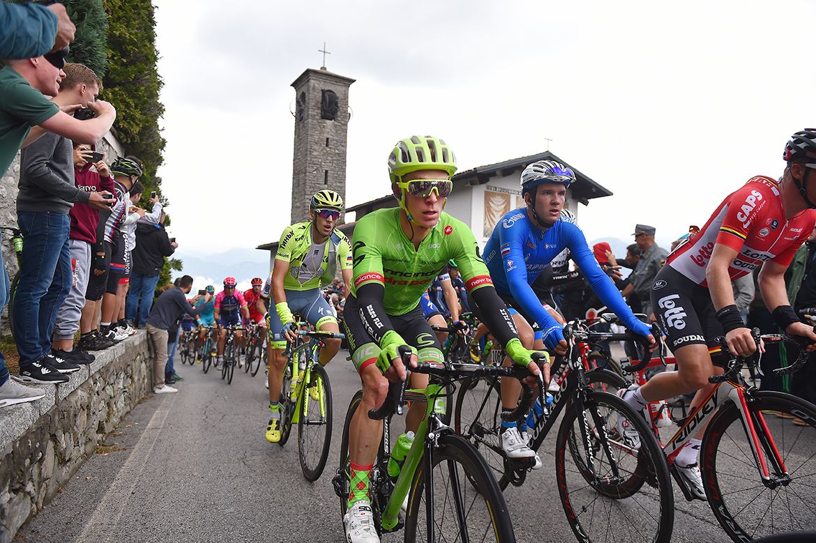 Michael Woods (Cannondale-Drapac) on the Ghisallo