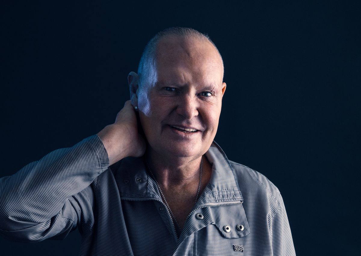 Gazza in a promotional photoshoot for Scared of the Dark