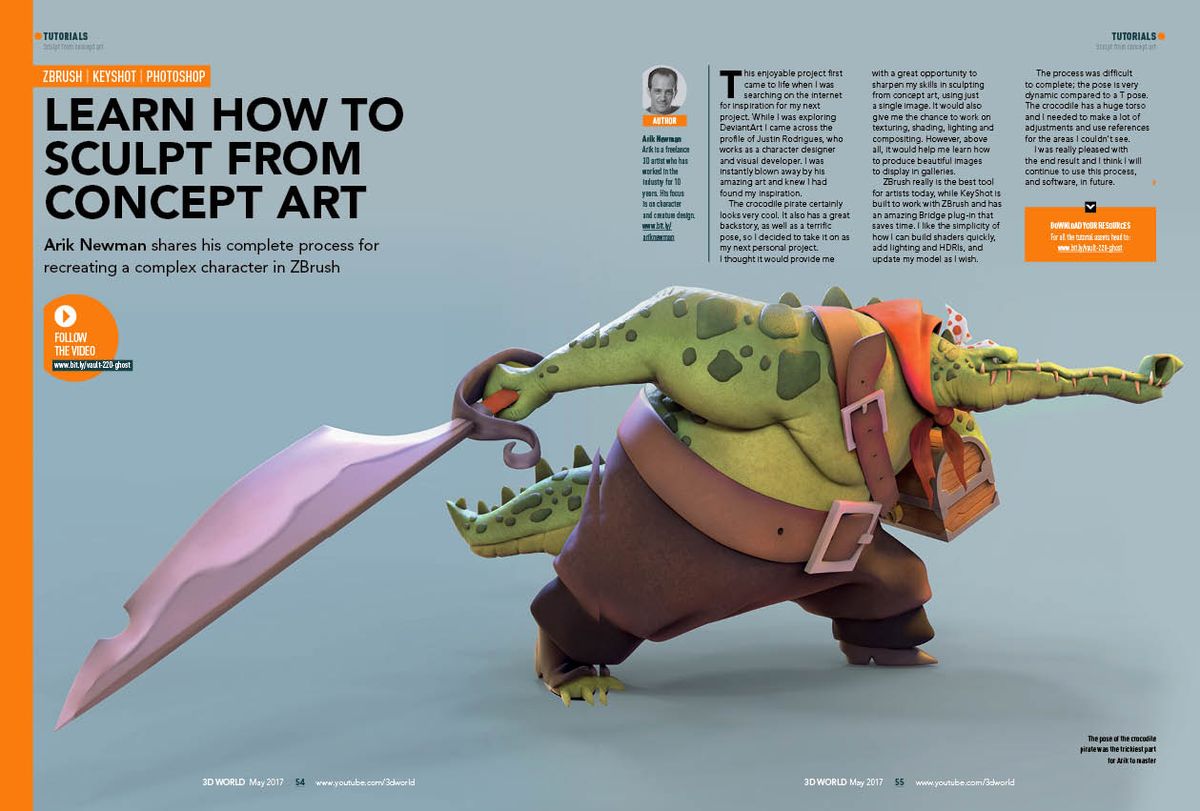 Master complex characters with Arik Newman's workflow