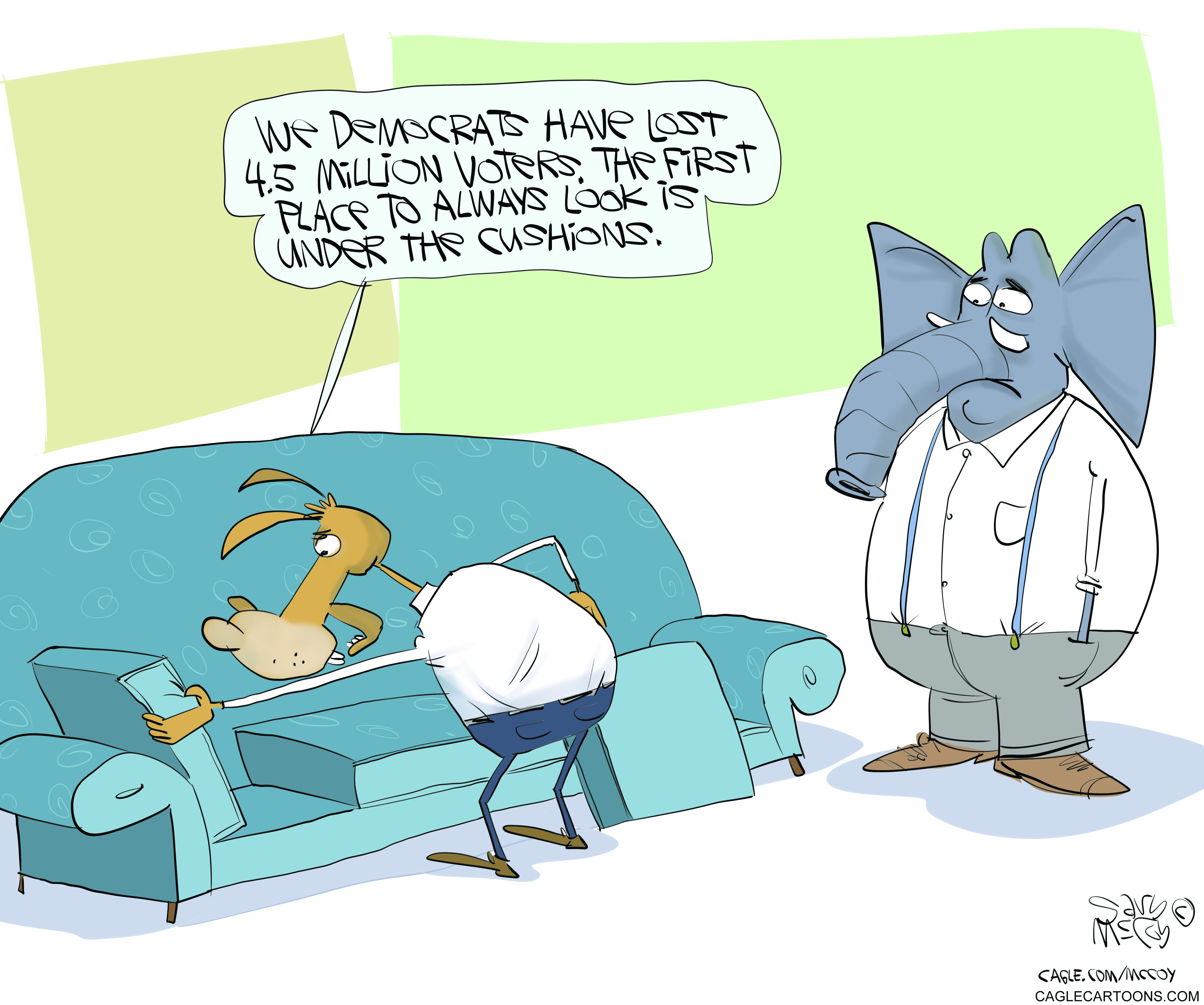 Political cartoon