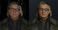 Alastor Mad Eye Moody and a 3D model inspired by the Harry Potter movie