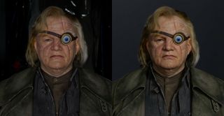 Alastor Mad Eye Moody and a 3D model inspired by the Harry Potter movie