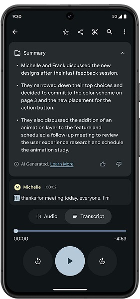 The June feature drop brings a Recorder app update for better transcriptions.