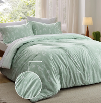 4. Cozy Comfort 3 Pieces Sage Green Floral Comforter Set: was from $169.99$29.99 at Walmart