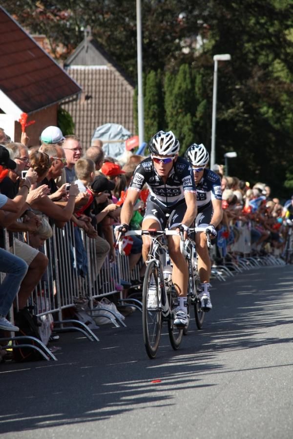 Breschel and Fuglsan escaped on the day's steepest climb.