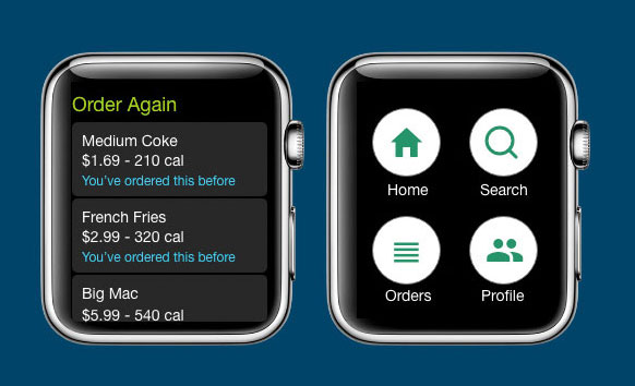 Apple Watch app design: layout