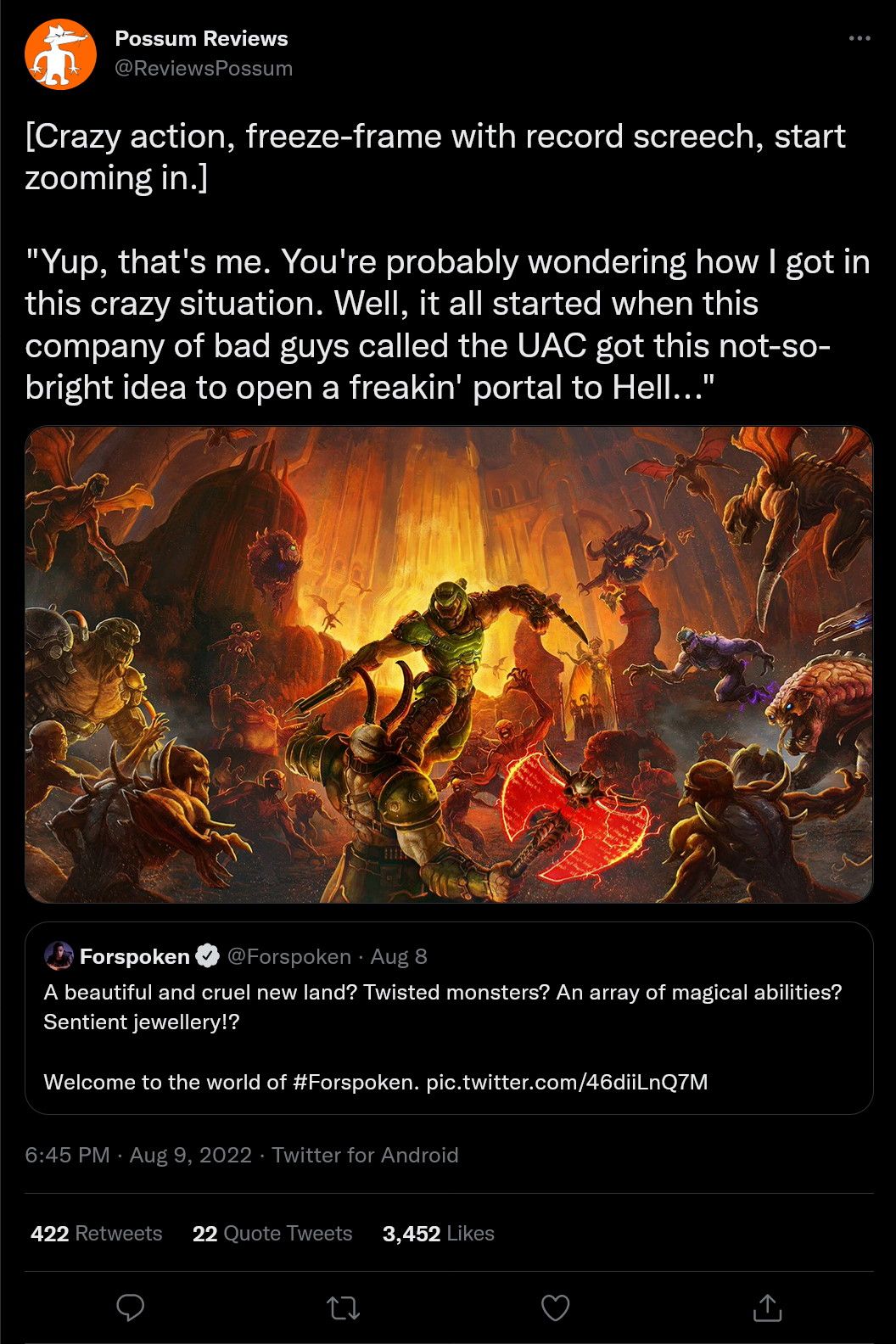 Doom tweet