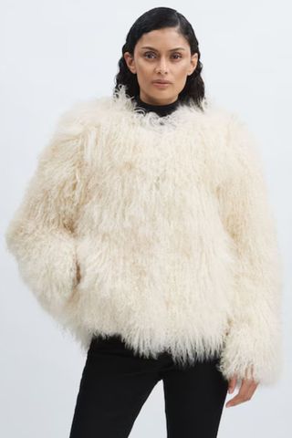 Reiss Carly Meotine Shearling Jacket