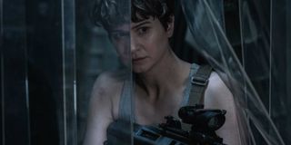 Katherine Waterston looking badass in Alien Covenant