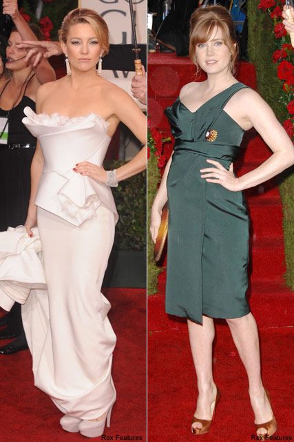 Kate Hudson &amp; Amy Adams - Celebrity News - Golden Globes - Marie Claire