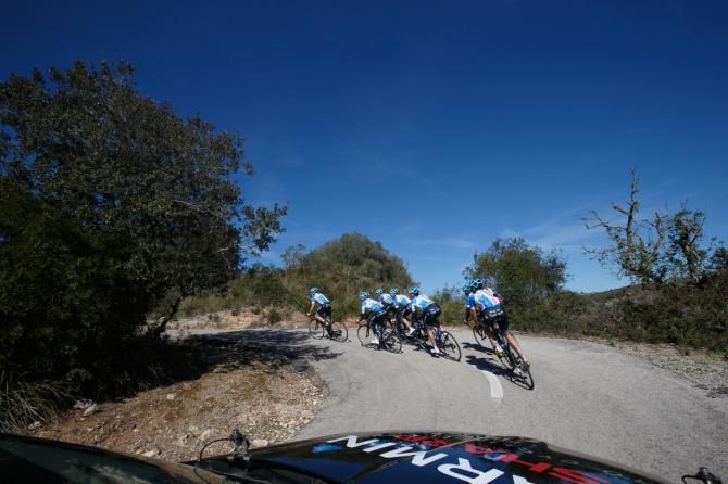 The Garmin riders take to the hills of Mallorca on a training ride