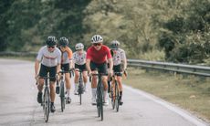 Riders on a group ride