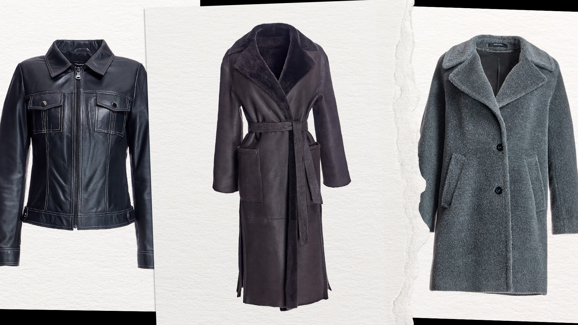 Collage Image of Winter Coats From Maximilian at Saks