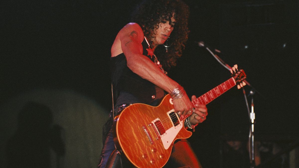 Slash performs onstage