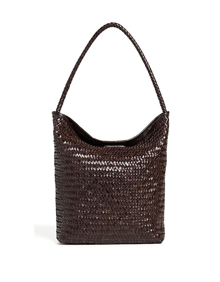 Madewell Women's the Signature Woven Collection Bucket Bag, Coffee Bean, One Size