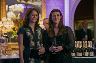 Honor Swinton Byrne and Sofia Oxenham in A Very Royal Scandal