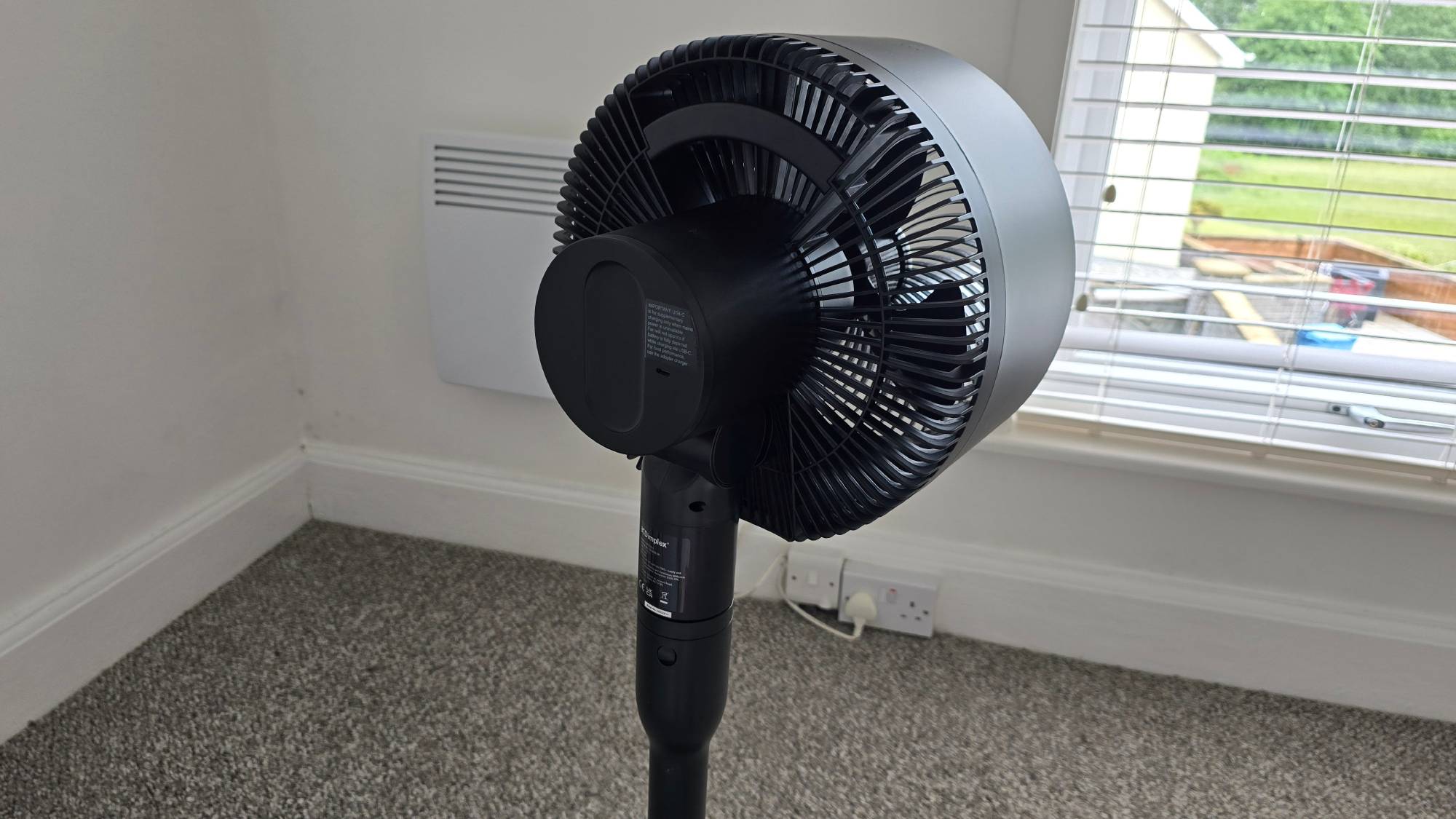 Dimplex DuoCool Smart Cordless 2-in-1 Fan from behind