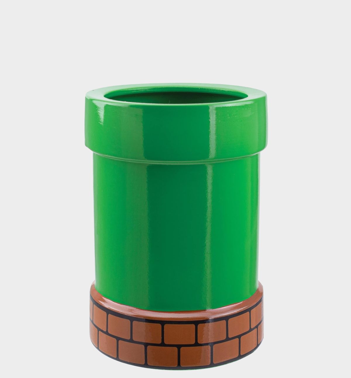 Warp Pipe Pot on a plain background