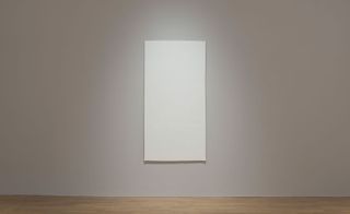 Blank paper on wall