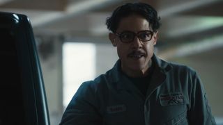 Theo Rossi looking unhinged as Watcher in Carry-On