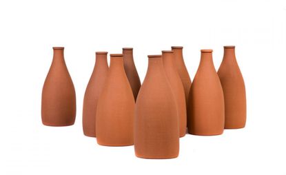 Red clay vessels by New Caribbean Design