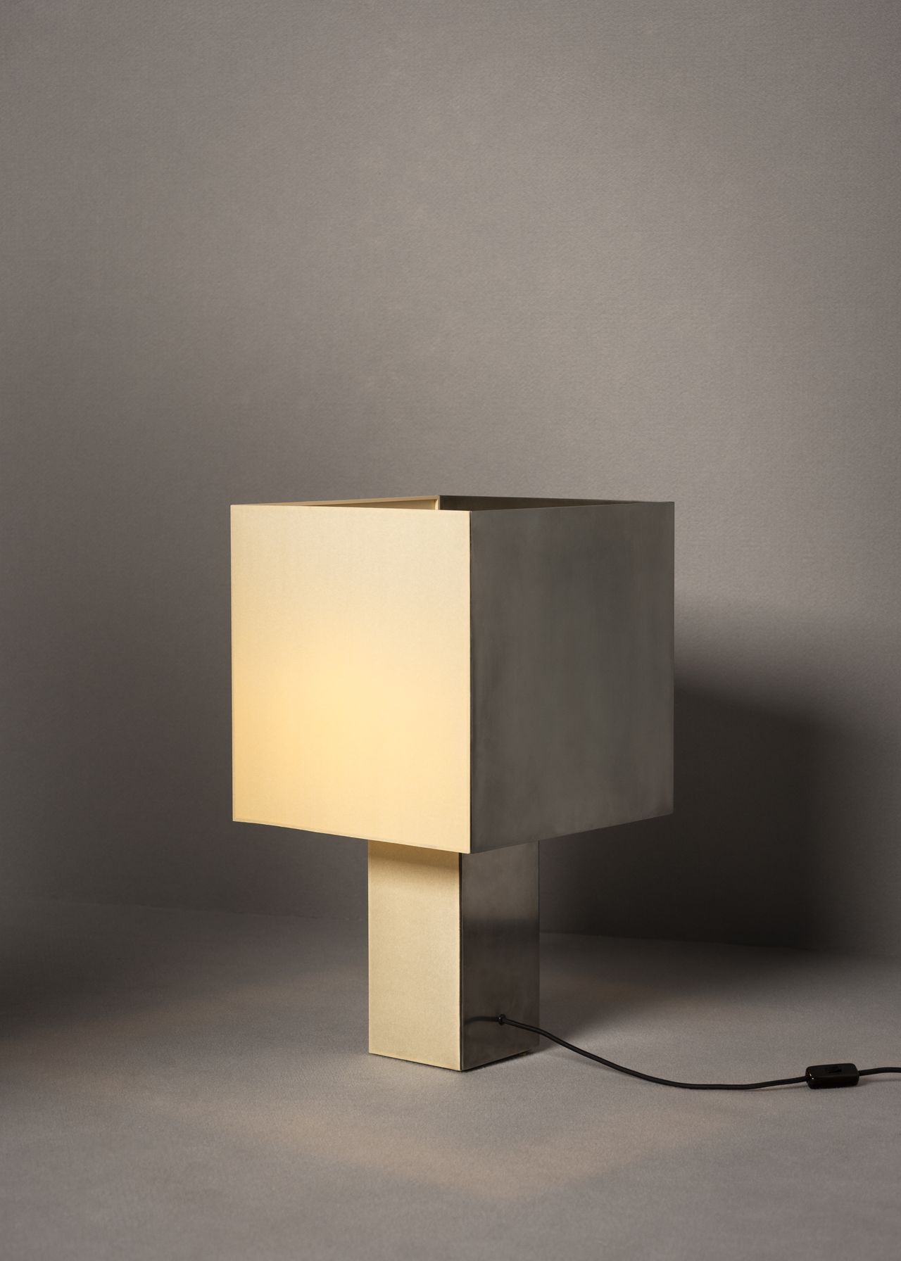 table lamp on a grey backdrop