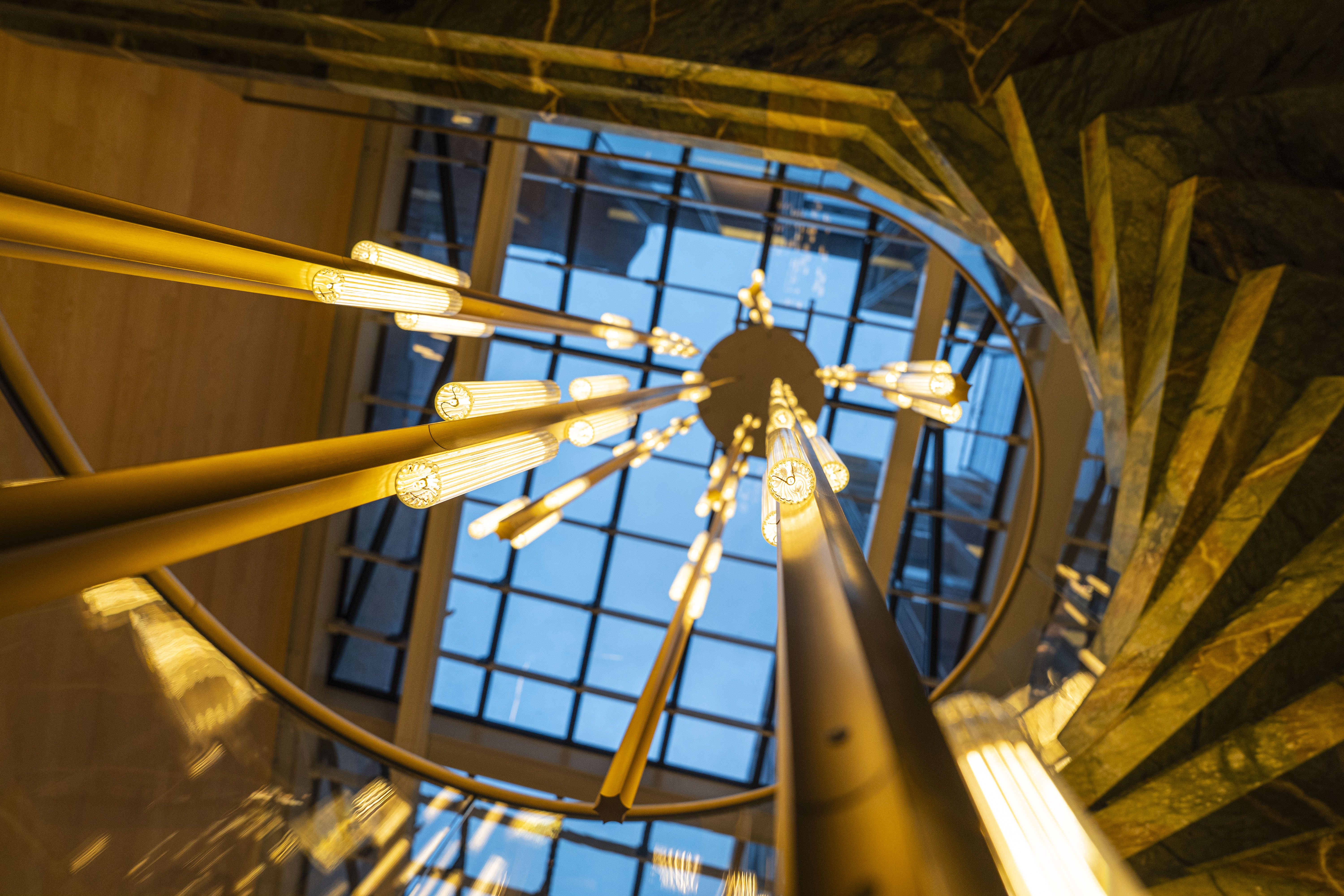 lee broom light installation at mandarin oriental mayfair