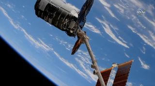 An unpiloted Northrop Grumman Cygnus cargo ship arrives at the International Space Station on Nov. 4, 2019 to deliver more than 4 tons of supplies.