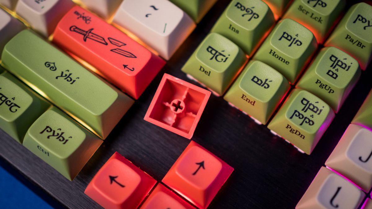 Drop + LOTR Elvish Keycap Set