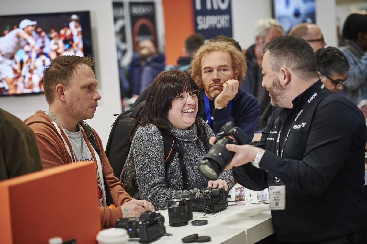 Sony stand at The Photography Show