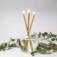 4. Neva Collection Steel Candle: