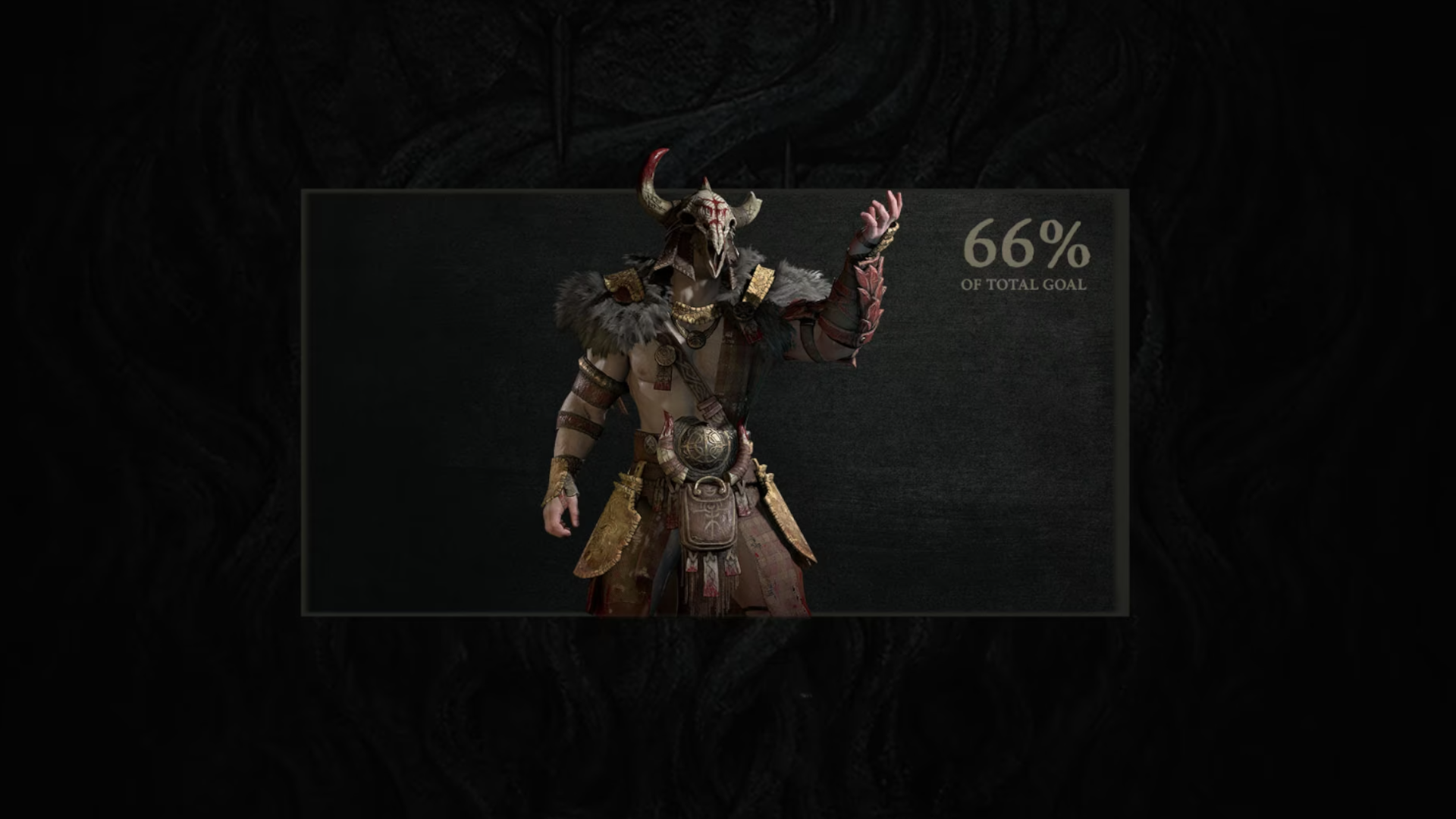 Ein Bild einer barbarischen Rüstung, eine Belohnung für das Erreichen von 66 % der letzten Blutspendeaktion von Diablo 4.