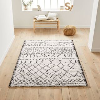 La Redoute Afaw Berber Style Rug on wooden floors