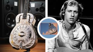 Dire Straits’ Mark Knopfler and the Resonator guitar that appears on the cover of Brothers In Arms