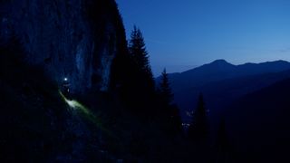 Louis Citadelle night riding in the Alps