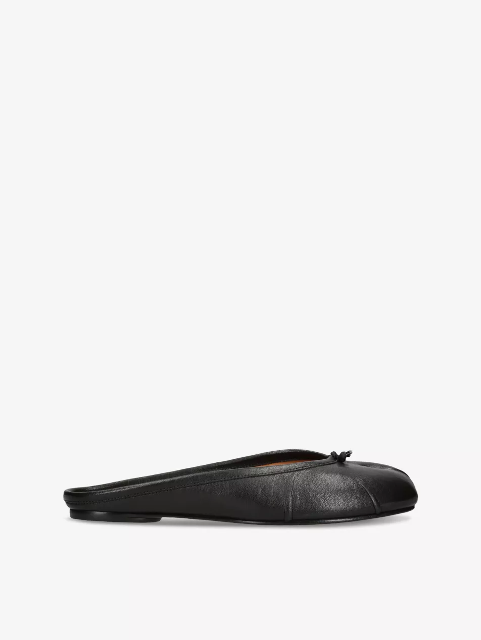 Tabi Split-Toe Leather Ballet Flats - Eur 35 / 2 Uk Women