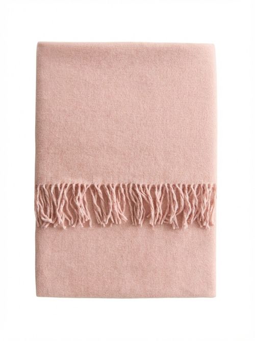 Fringed Wool-Blend Blanket&nbsp;