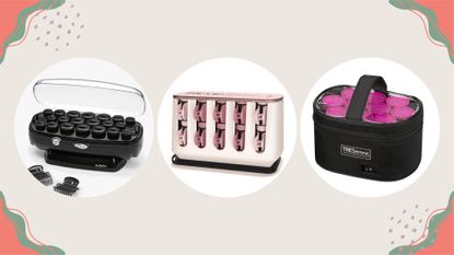 composite of three of the best hot rollers from Babyliss, Remington, Tresemme