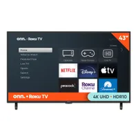 onn. 43” 4K TV with Roku: was $198now $178 at Walmart
