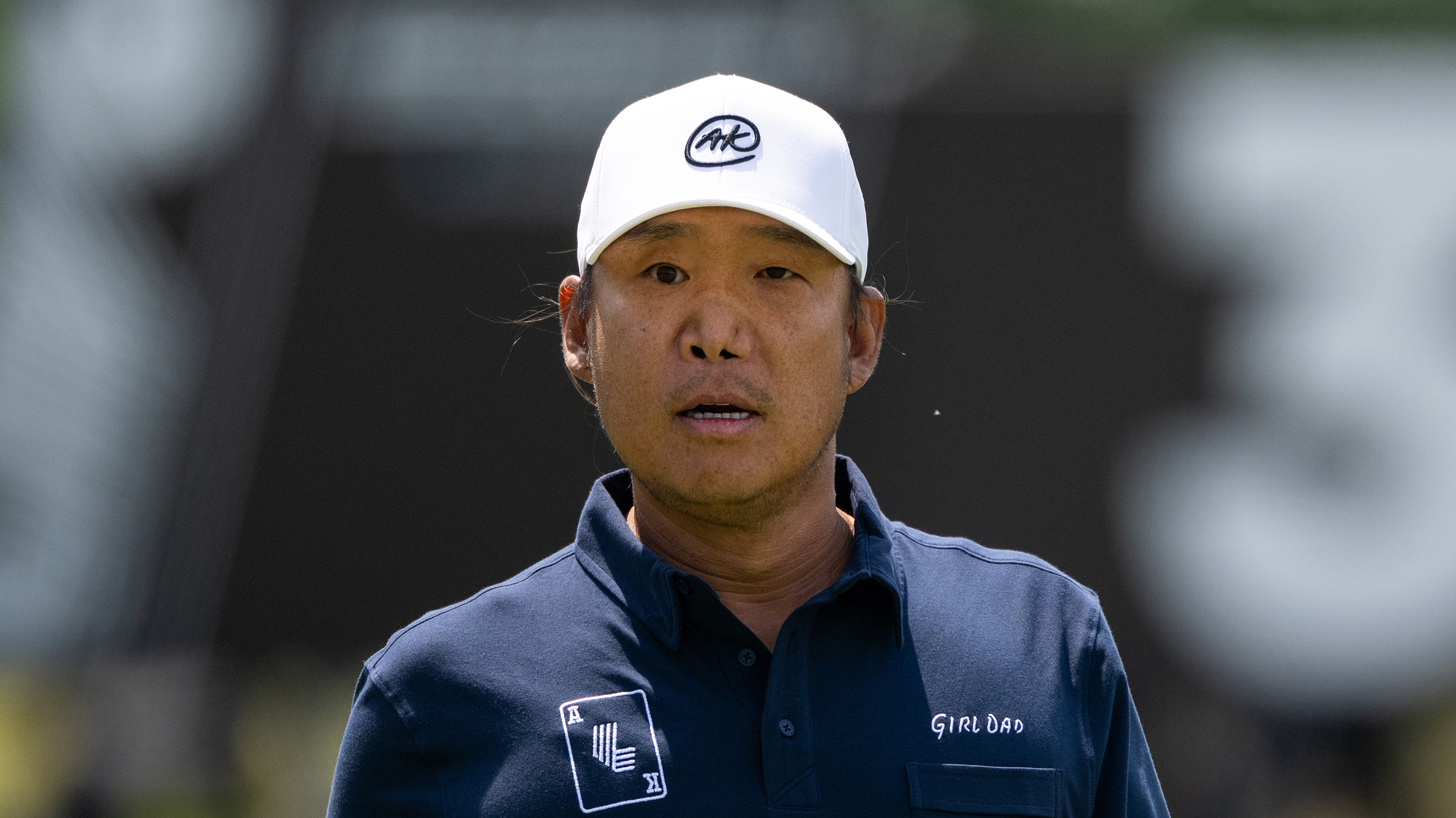 Anthony Kim looks on during LIV Golf Korea 2025