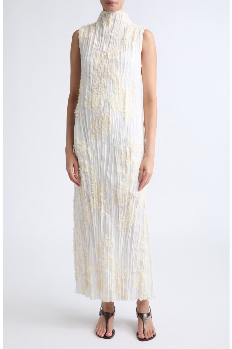 Nala Cotton &amp;amp; Silk Blend Eyelash Pliss&amp;eacute; Gown