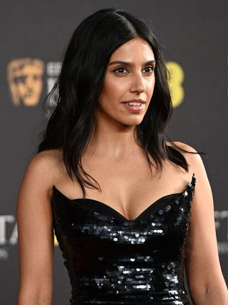 Ritu Arya on the BAFTA 2025 red carpet